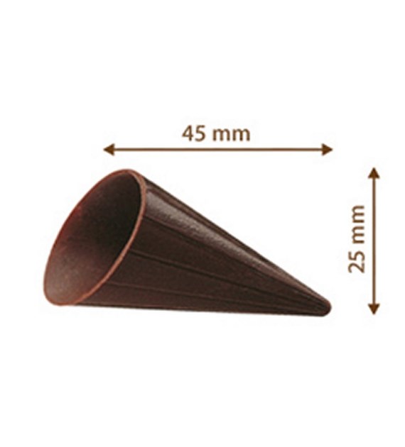 Cups Choc Cone dark 25x45 mm (264 pc)