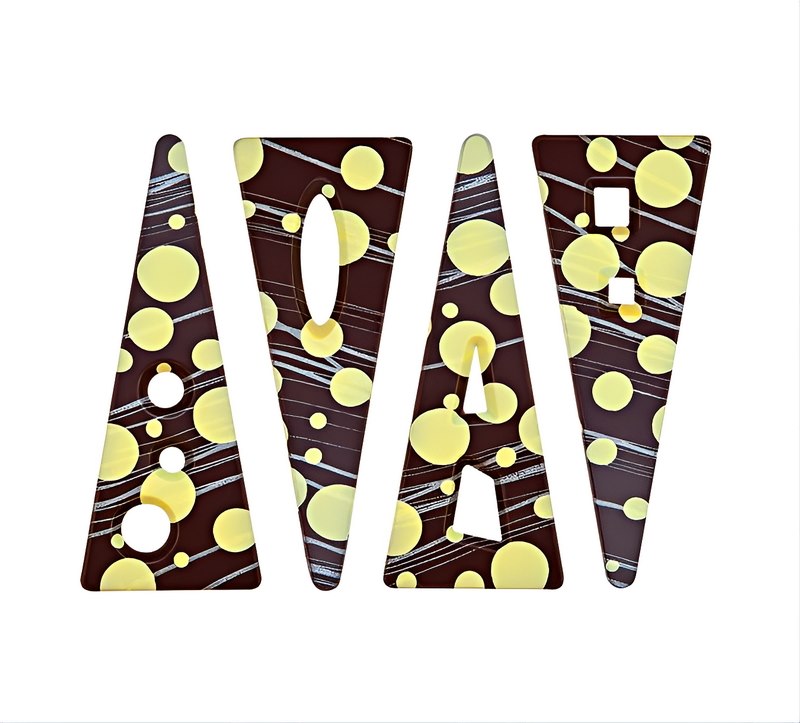 Choc. Decor. Twist 83 mm (132 pc)