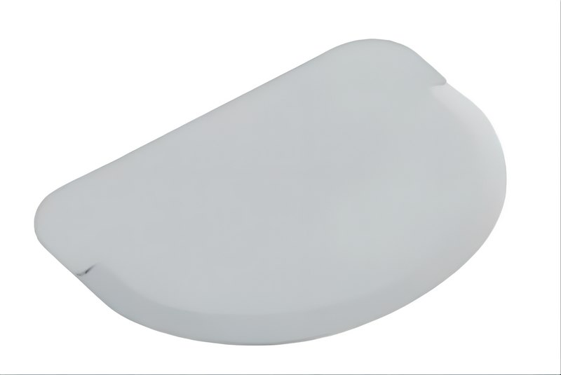 Oval Plastic Scraper, White, 12x9 cm (50RTP2)