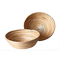 Wooden Proofing Basket, Round, 0.8 kg