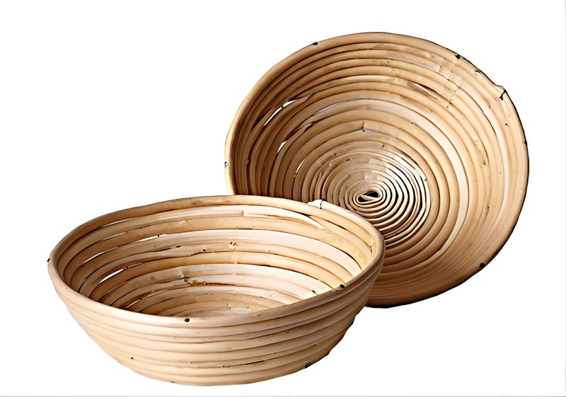 Wooden Proofing Basket, Round, 0.8 kg