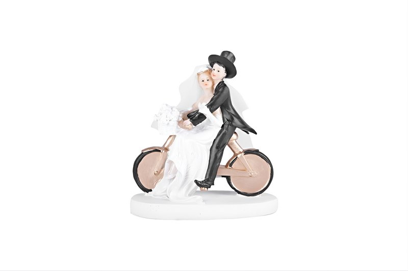 Fig. Newly-Weds on a Bike 13 cm