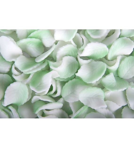 Leaves 016 White / Green 4 cm (100)