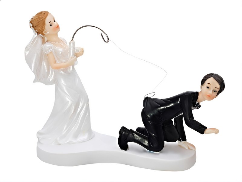 Fig. Newly-Weds with Fishing Rod 13 cm