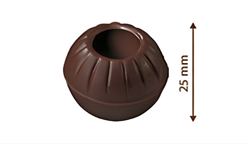 Choc Cups Truffle Shell Dark 25 mm (504 pc)