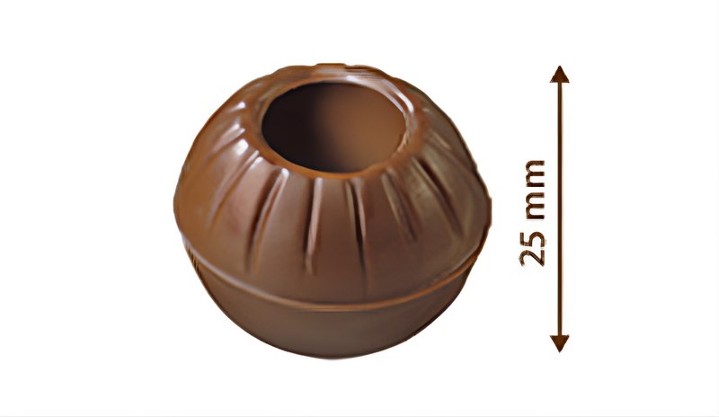 Choc Cups Truffle Shell Milk 25 mm (504 pc)