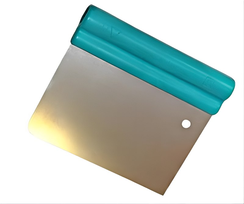 Stainless Scraper, 135x80 mm, Plastic Handle