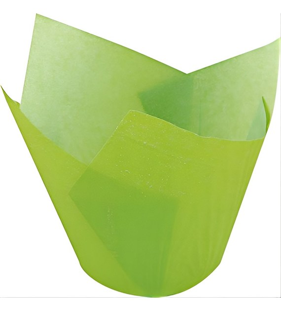 Tulip Muffin Case green 80x50 mm (200 pc)
