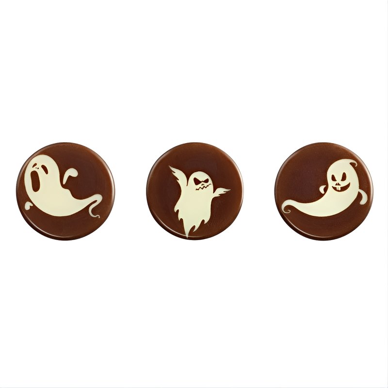 Choc. Decor. Ghosts set 30 mm (189 pc)