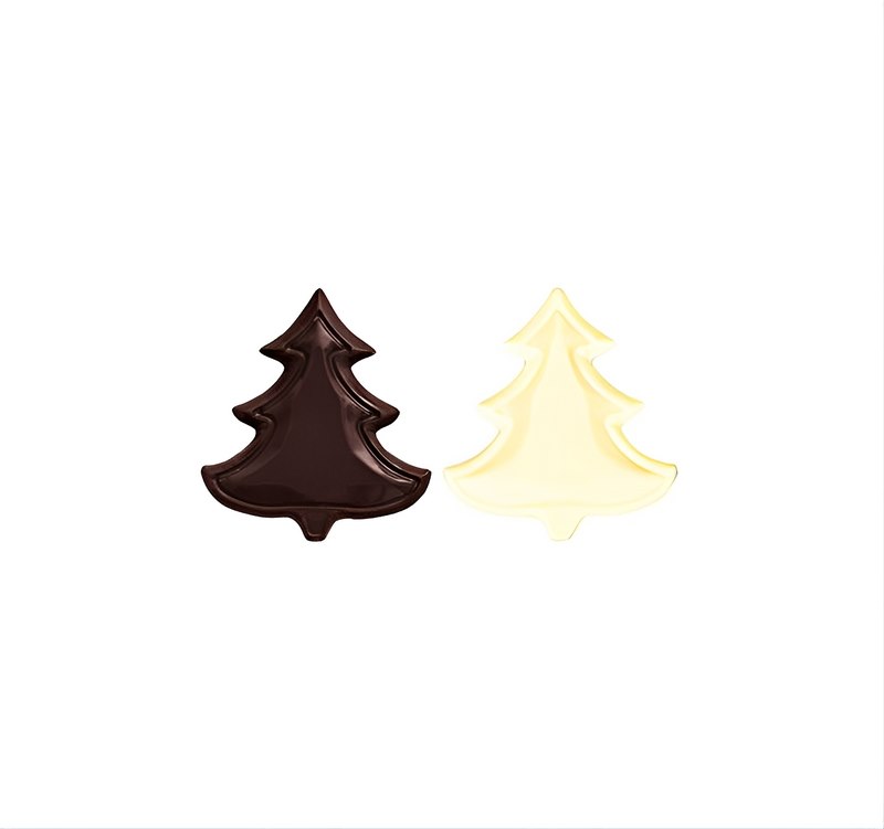 Choc. Decor. Christmas Trees Set 38×42 mm (150 pc)