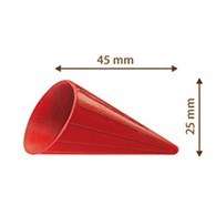 Cups Choc Cone red 25x45 mm (264 pc)