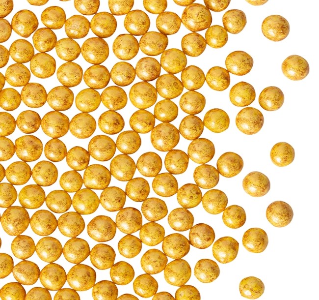 Sugar Blossoms Gold Pearls Modern 4 mm 1.2 kg