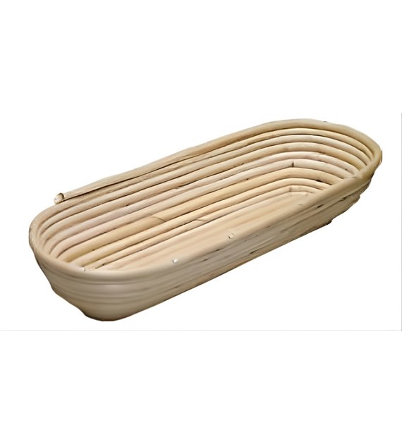 Wooden Proofing Basket, Oval, 1 kg, 37x13 cm