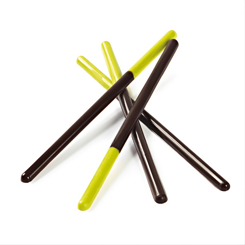 Choc Decor. Pick-Up Sticks Lime 135 mm (228 pc)