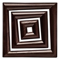 Choc Decor. Squares Dark Set 64,44,23 mm (180 pc)