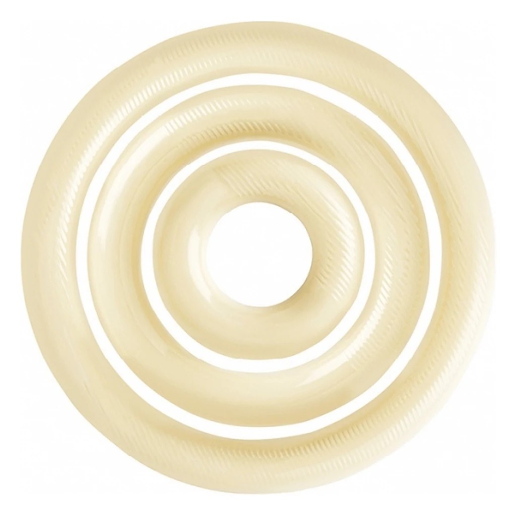 Choc Decor. Circles White Set 64,46,24 mm (180 pc)