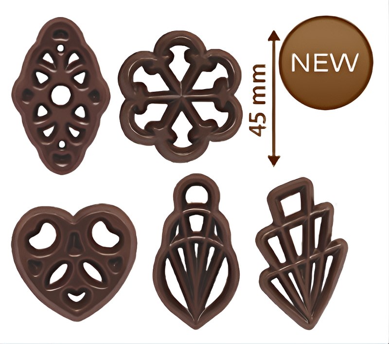 Choc Filigree Mila Set 45 mm (550 pc)