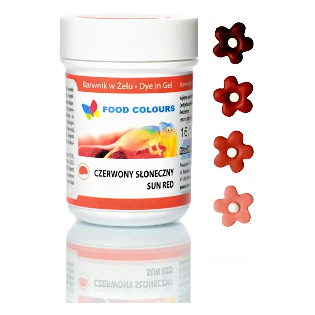 Food Colour Gel Sun Red 35g