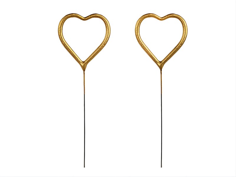 Sparklers Heart gold 16.5cm (2 pc)