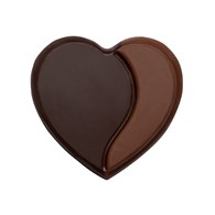 Choc. Decor. Heart duo 34 mm (240 pc)