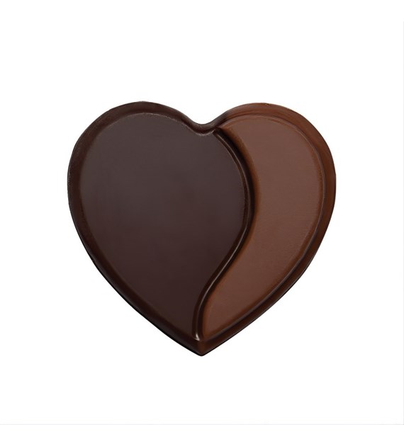 Choc. Decor. Heart Duo 34 mm (240 pc)