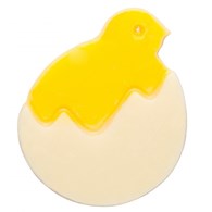 Choc. Decor. Easter Chicken in Shell white 35 mm (240 pc)