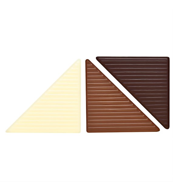 Choc. Decor. Mosaic Classic Set 38 mm (288 pc)