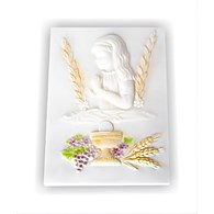 Communion Tablet with a girl, 1 pc 8302