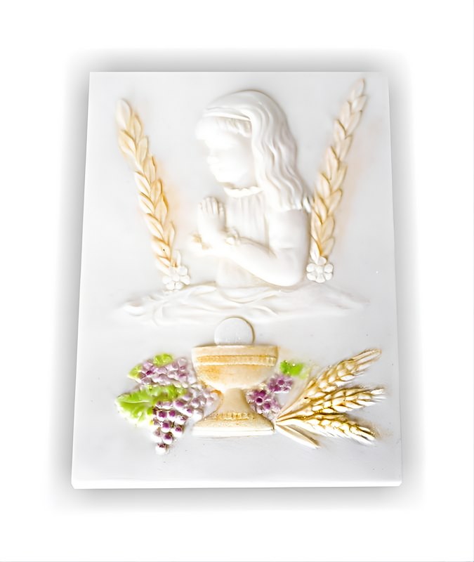 Communion Tablet with a girl, 1 pc 8302