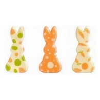 Choc. Decor. Bunnies set 20 x 43 mm (135 pc)