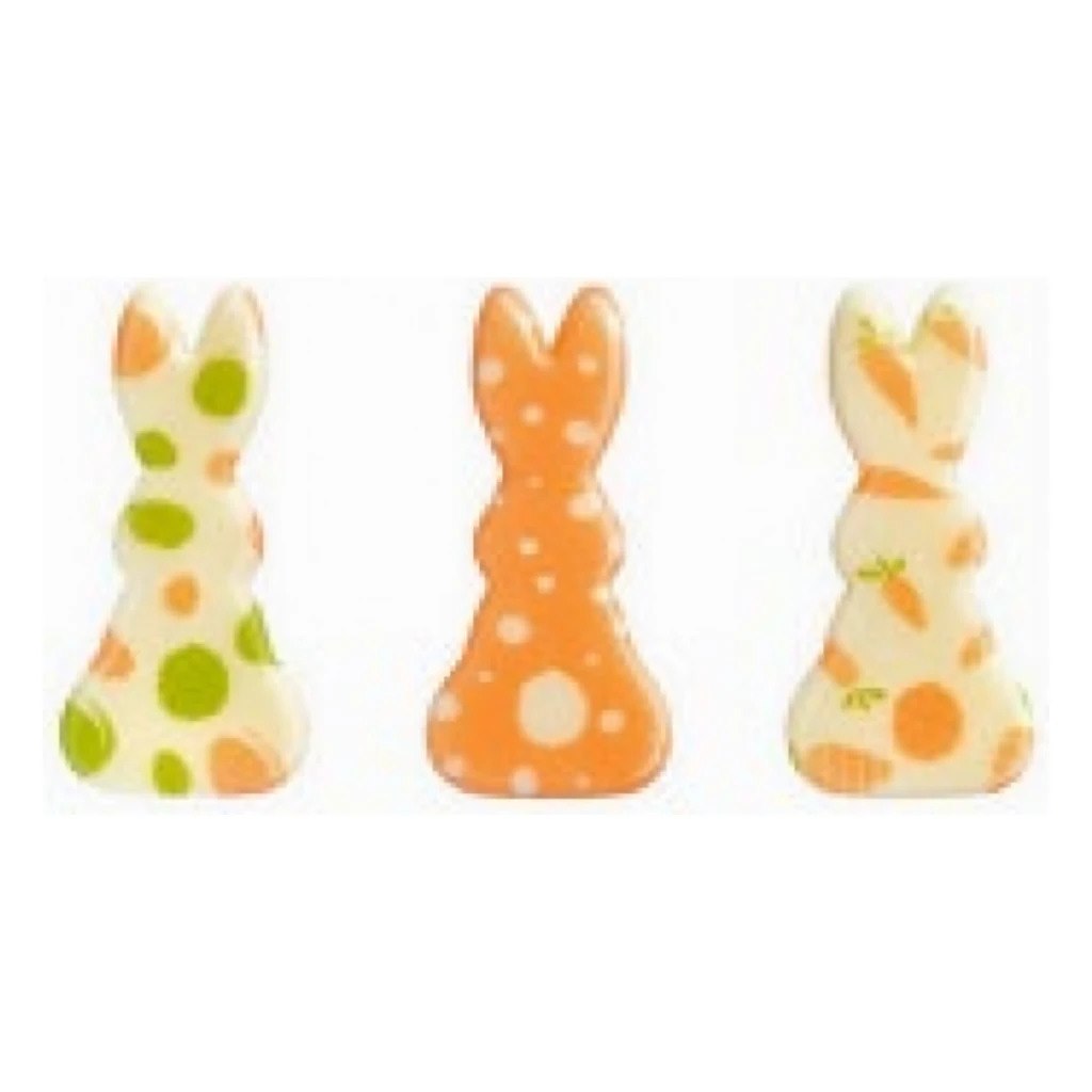 Choc. Decor. Bunnies set 20 x 43 mm (135 pc)