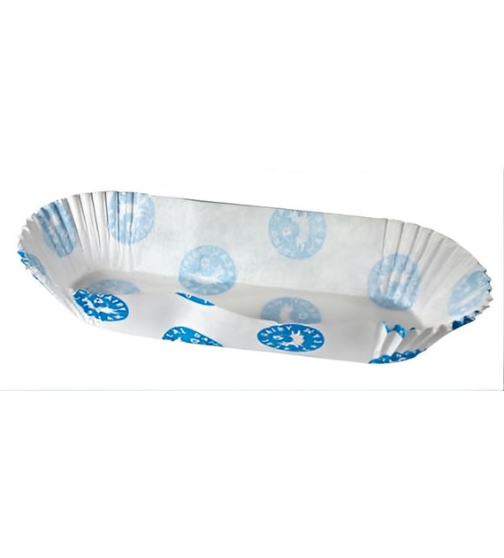 Fresh Cream Oblong Cake Case 124 x 29 x 27 mm White – 1000 pc