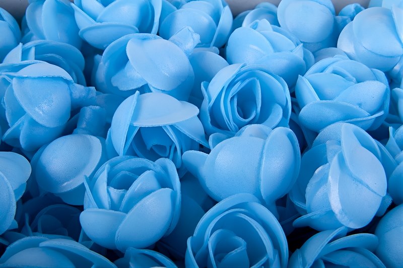 Wafer Roses Medium Blue (100)