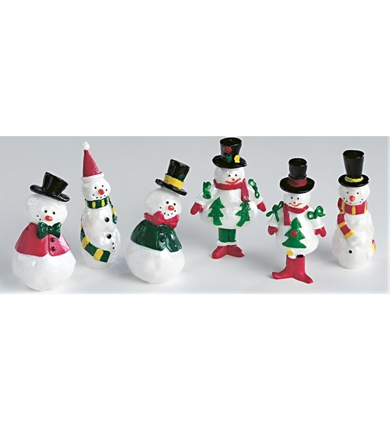 Figurine Pearly Snowmen Assorted 53 mm 144 pc