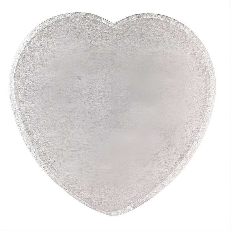 Heart Shaped Drum (9'') 5's silver