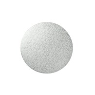 Round Single Thick Card (3'') 25's silver