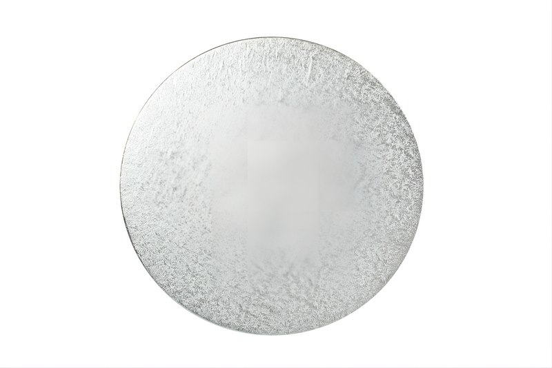 Round Single Thick Card (3'') 25's silver