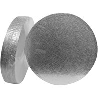 Round Single Thick Card (6'') 25's silver