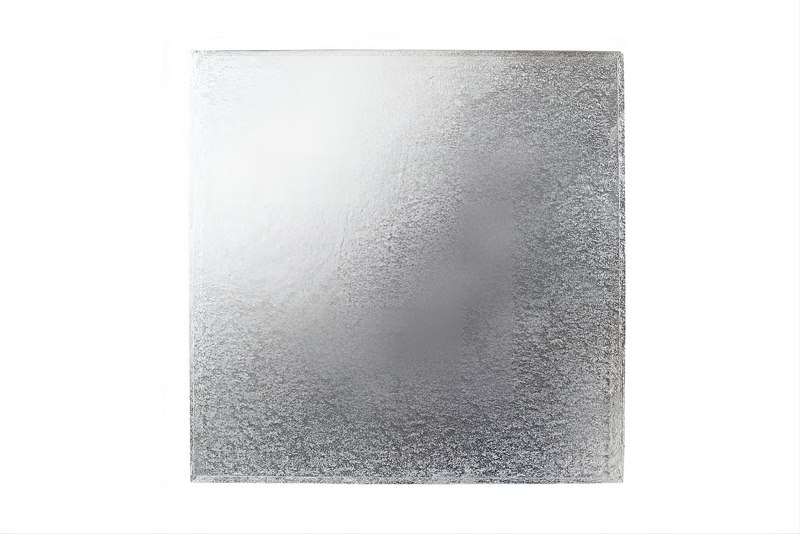 Square Single Thick Card (4'') 25's silver