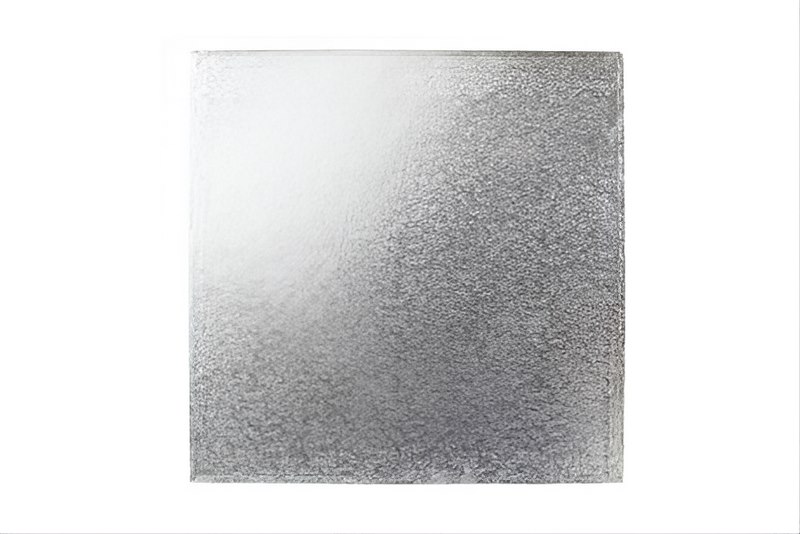 Square Single Thick Card (13'') 25's silver