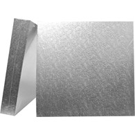 Square Single Thick Card (16'') 25's silver