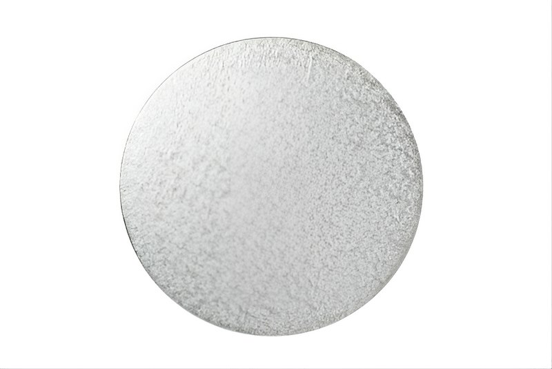 Round Double Thick Card (5'') 10's silver