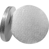 Round Double Thick Card (6'') 10's silver