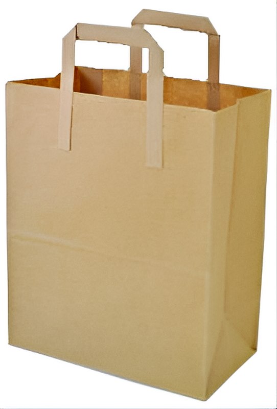 Brown Kraft Paper Carrriers 175x265x215mm (250)