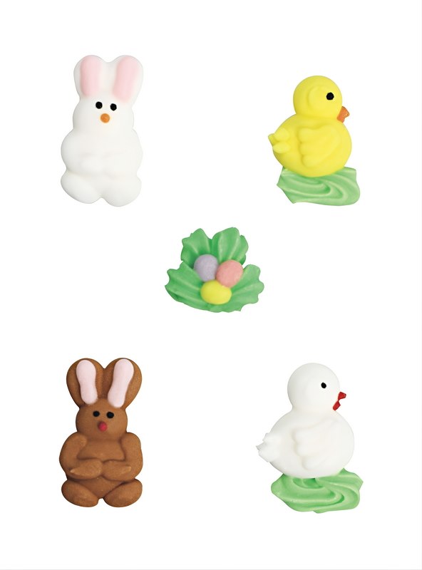 Rabbits & Chicks Sugar Piping 30 mm (200)