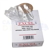 Large Clear Perf LDPE Bags ( 203x305x559mm) 1000 (8x12x22 inch)