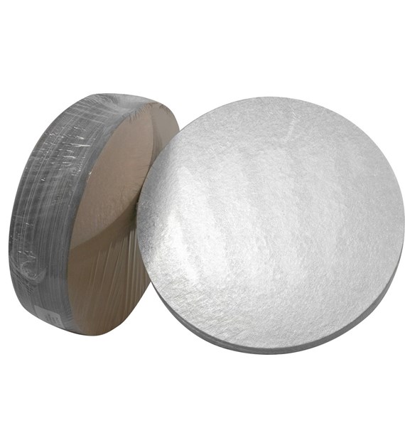 C/E Round Single Thick Card (12'') 100's silver