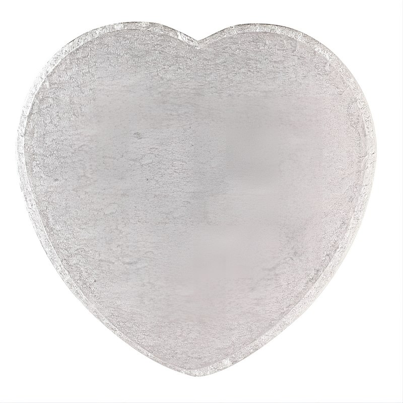 Heart Shaped Drum (8'') 5's silver