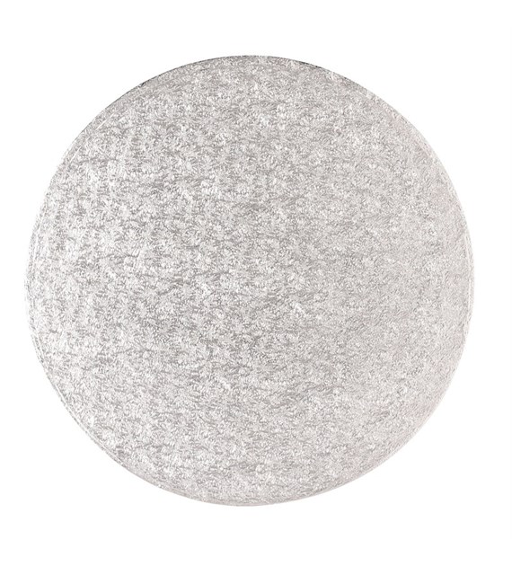 Round Single Thick Card (5'') 25's silver