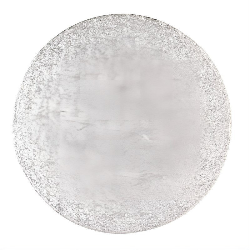 Round Single Thick Card (11'') 25's silver